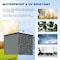 Chery Industrial Outdoor Large Metal Storage Shed 20x10FT, Garden Shed for Car, Truck, Bike, Garbage Can, Tool DOUMS1020DG01 - alternate 4